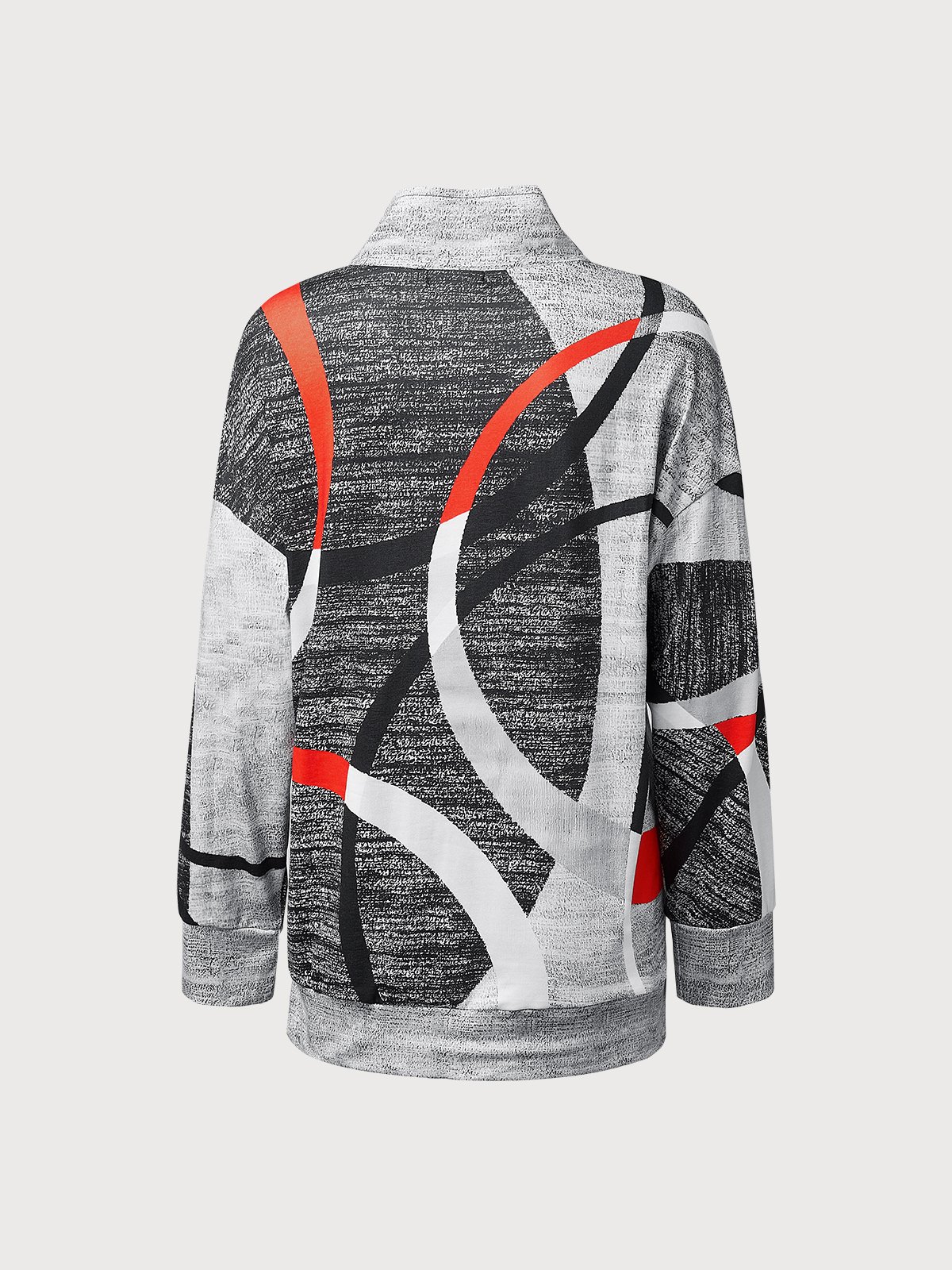 Locker Revers Geometrisch Lässig Blusen & Shirt
