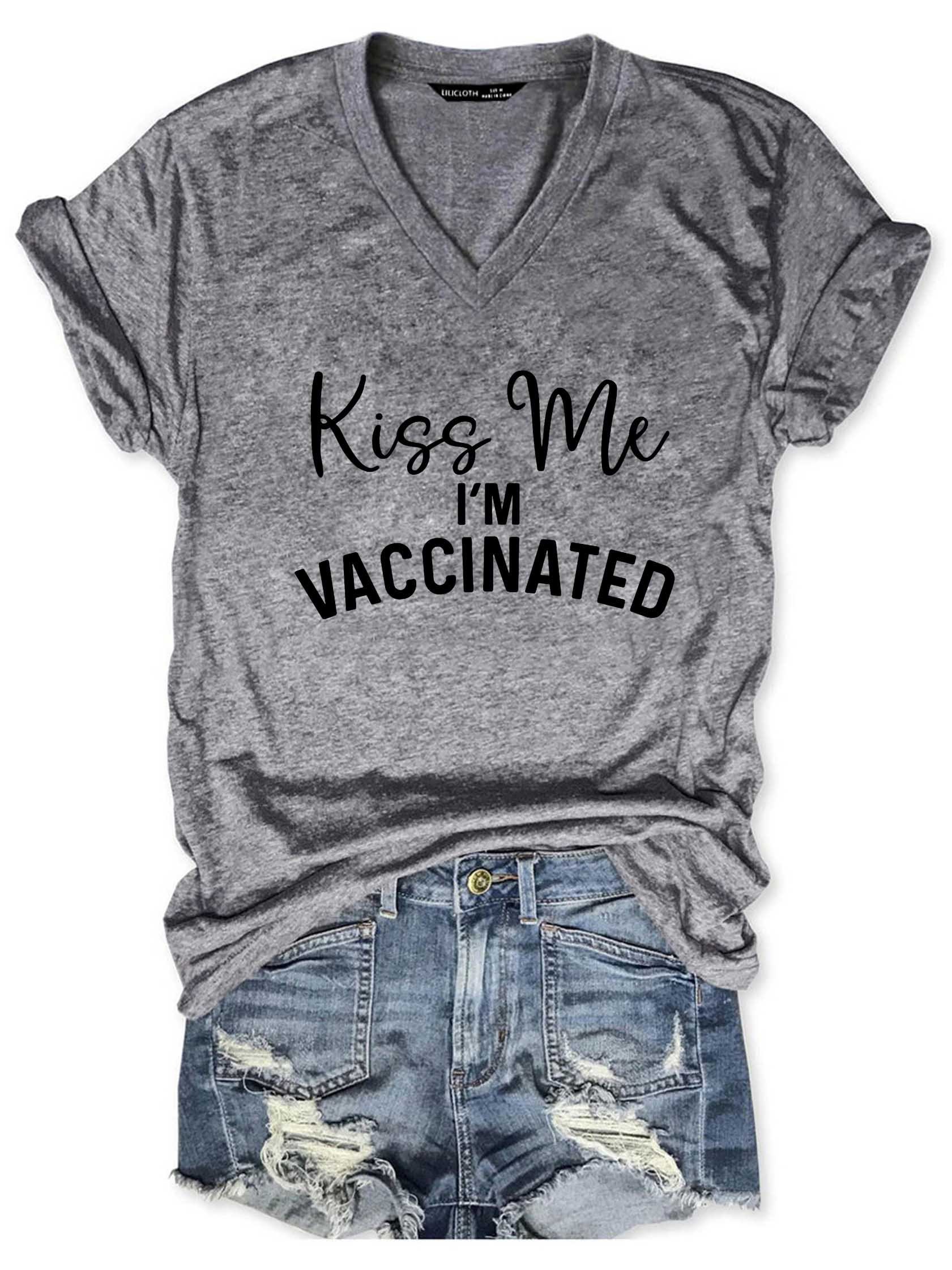 Damen Kurzarm T-Shirts T-Shirt Sommer Buchstabe Baumwollmischung V-Ausschnitt Täglich Ausgehen Lässig Oberteile