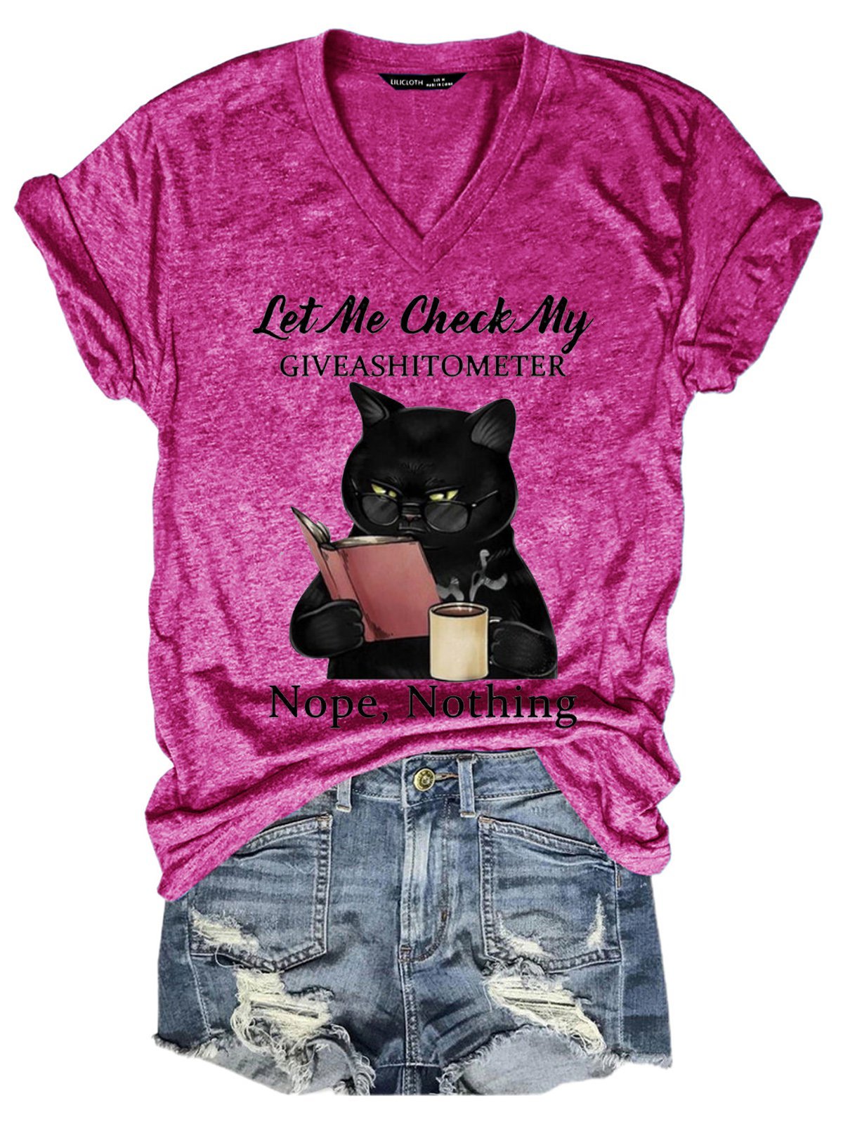Damen Tier Kurzarm T-Shirts T-Shirt V-Ausschnitt Lässig Sommer Oberteile