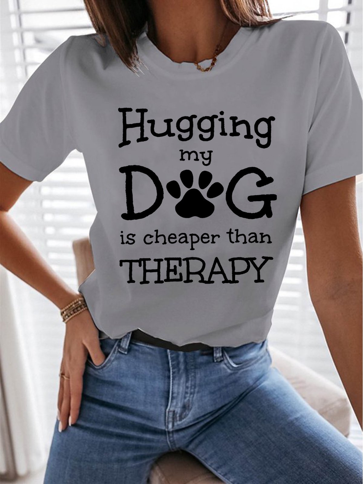 Damen Buchstabe Kurzarm T-Shirts T-Shirt Rundhals Lässig Sommer Oberteile
