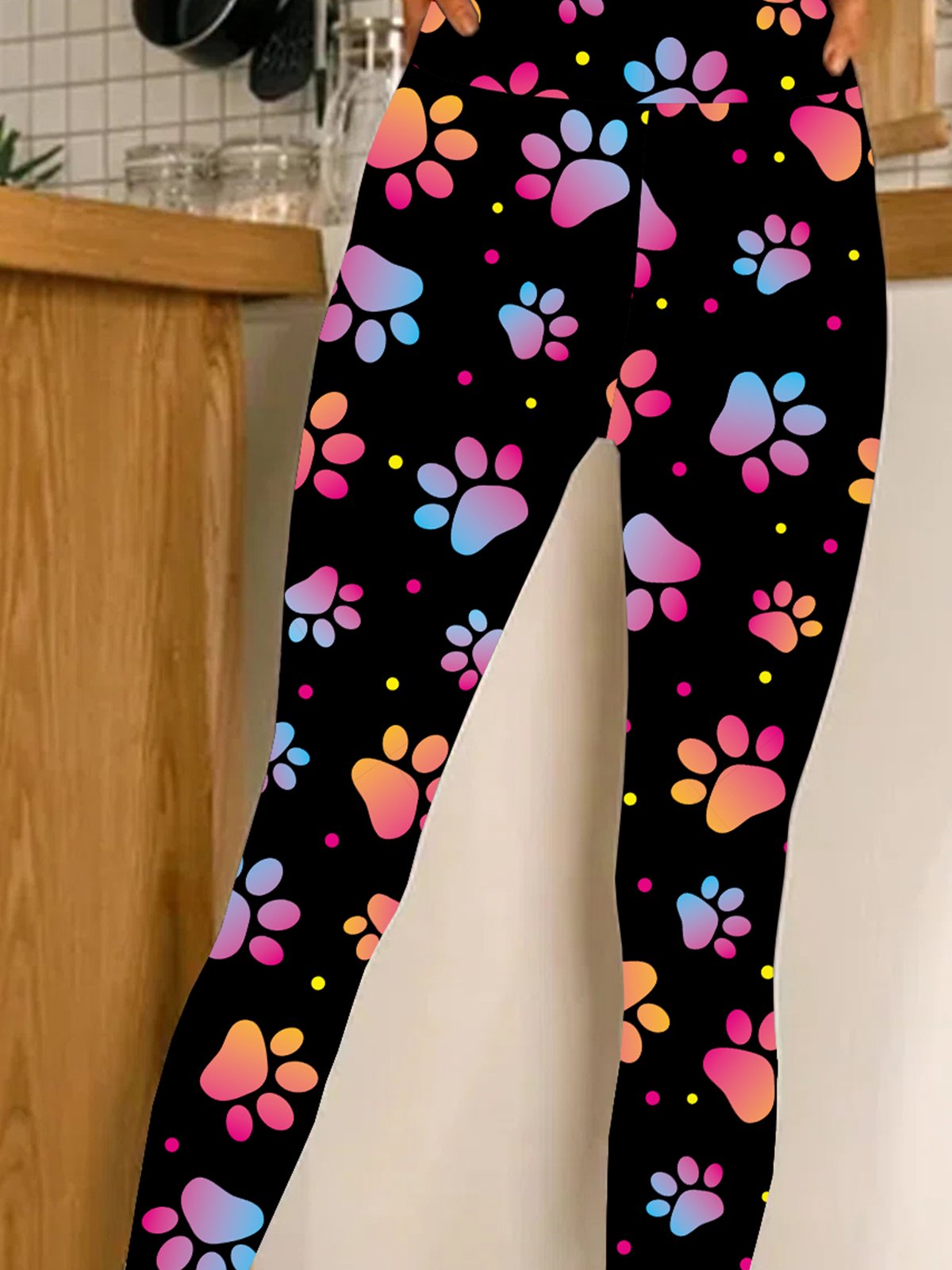 Damen Abstrakt Lässig Alle Jahreszeiten Lang Leggings