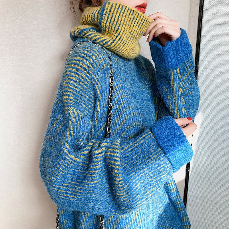 Dame Wolle/Stricken Batik Pullover
