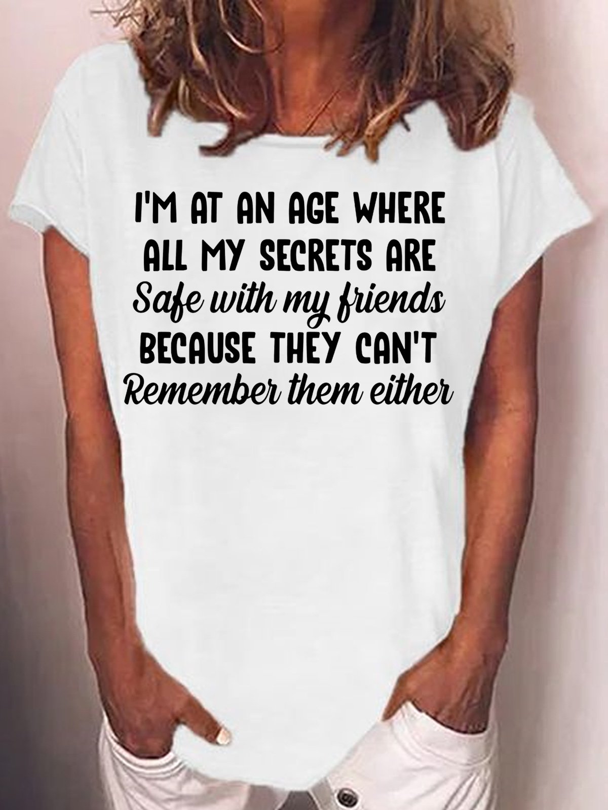 Damen Textbriefe Kurzarm T-Shirts T-Shirt Rundhals Lässig Sommer Oberteile