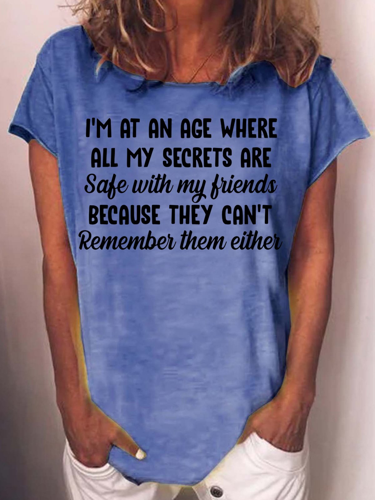Damen Textbriefe Kurzarm T-Shirts T-Shirt Rundhals Lässig Sommer Oberteile