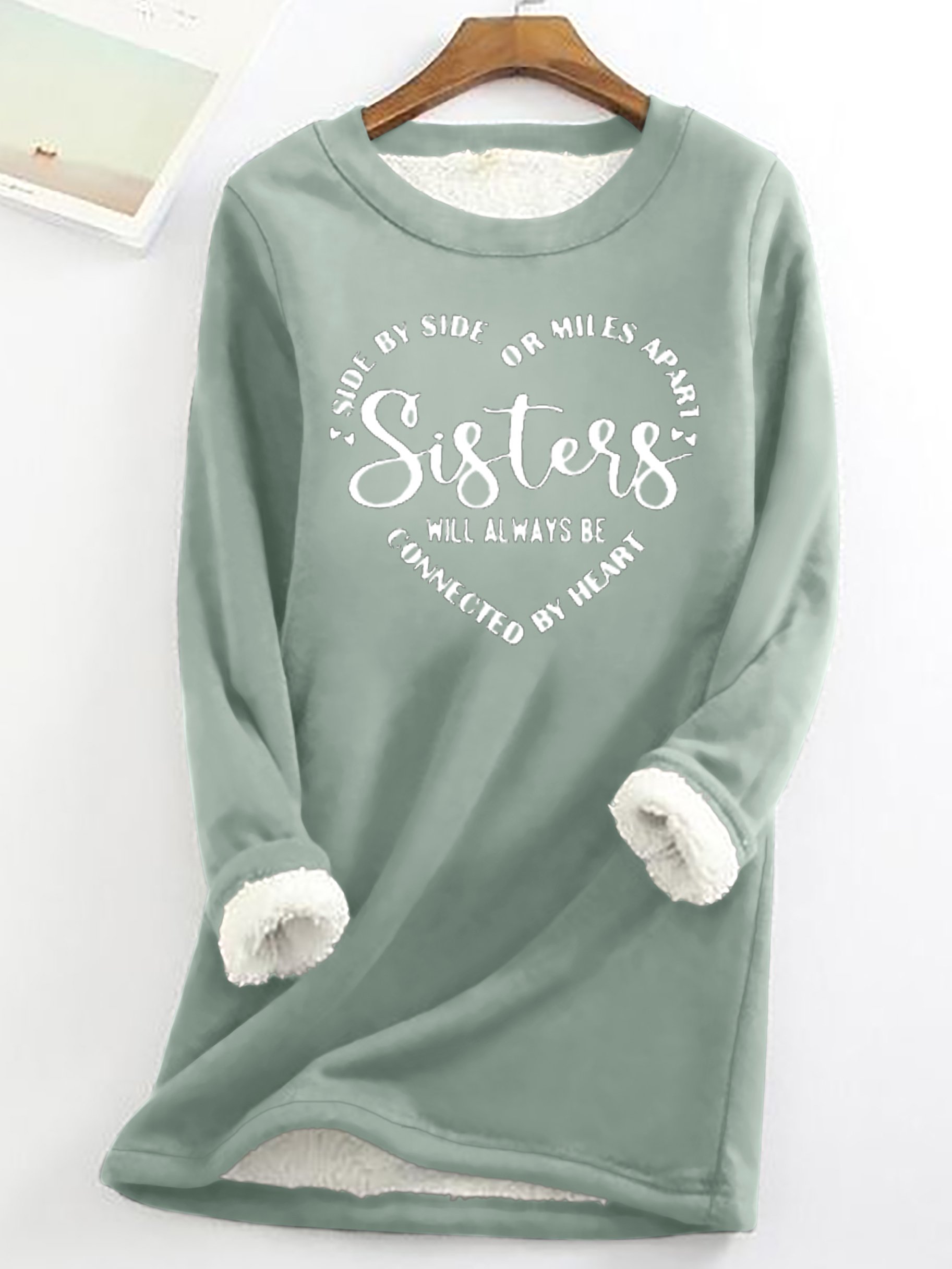 Damen Rundhals Tier Lässig Frühling/Herbst Langarm Sweatshirt