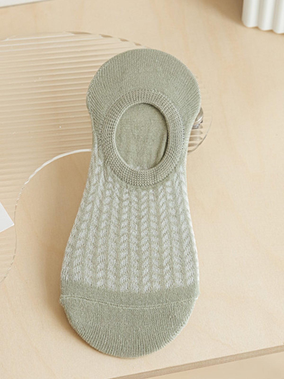 1 Paar Lässig Atmungsaktiv Ausgehöhlt Unifarben Knöchelsocken