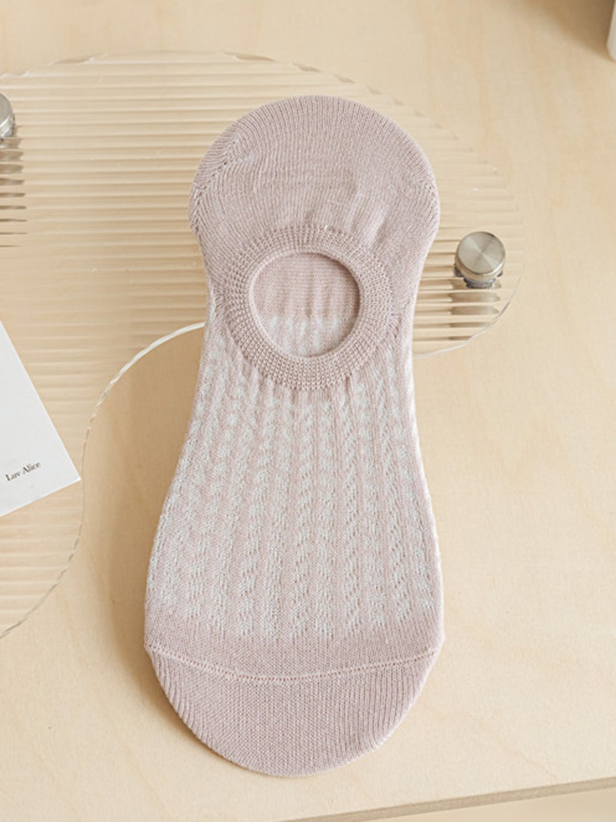 1 Paar Lässig Atmungsaktiv Ausgehöhlt Unifarben Knöchelsocken