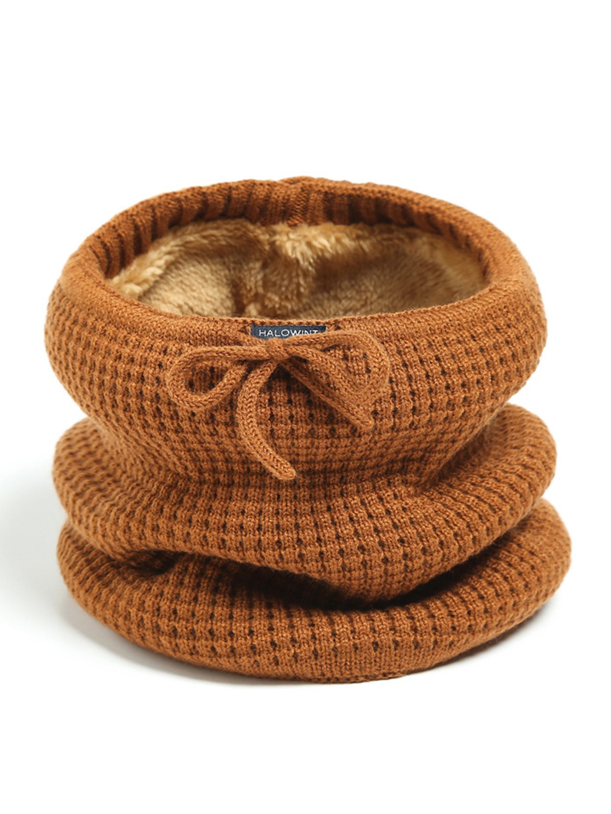 Damen Wärme Kunstpelz Halsmanschette Gestrickt Hut