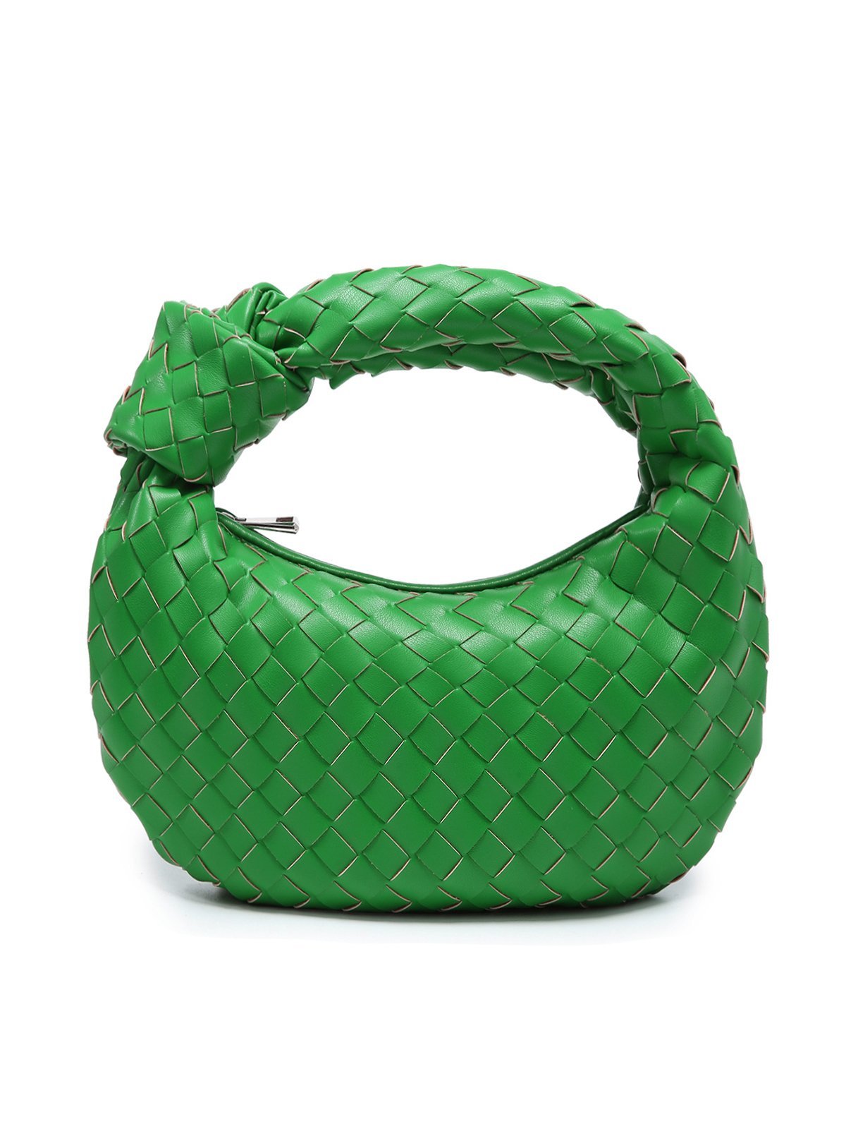Fashion Gewebe Kariert Verknotet Kupplung Tasche