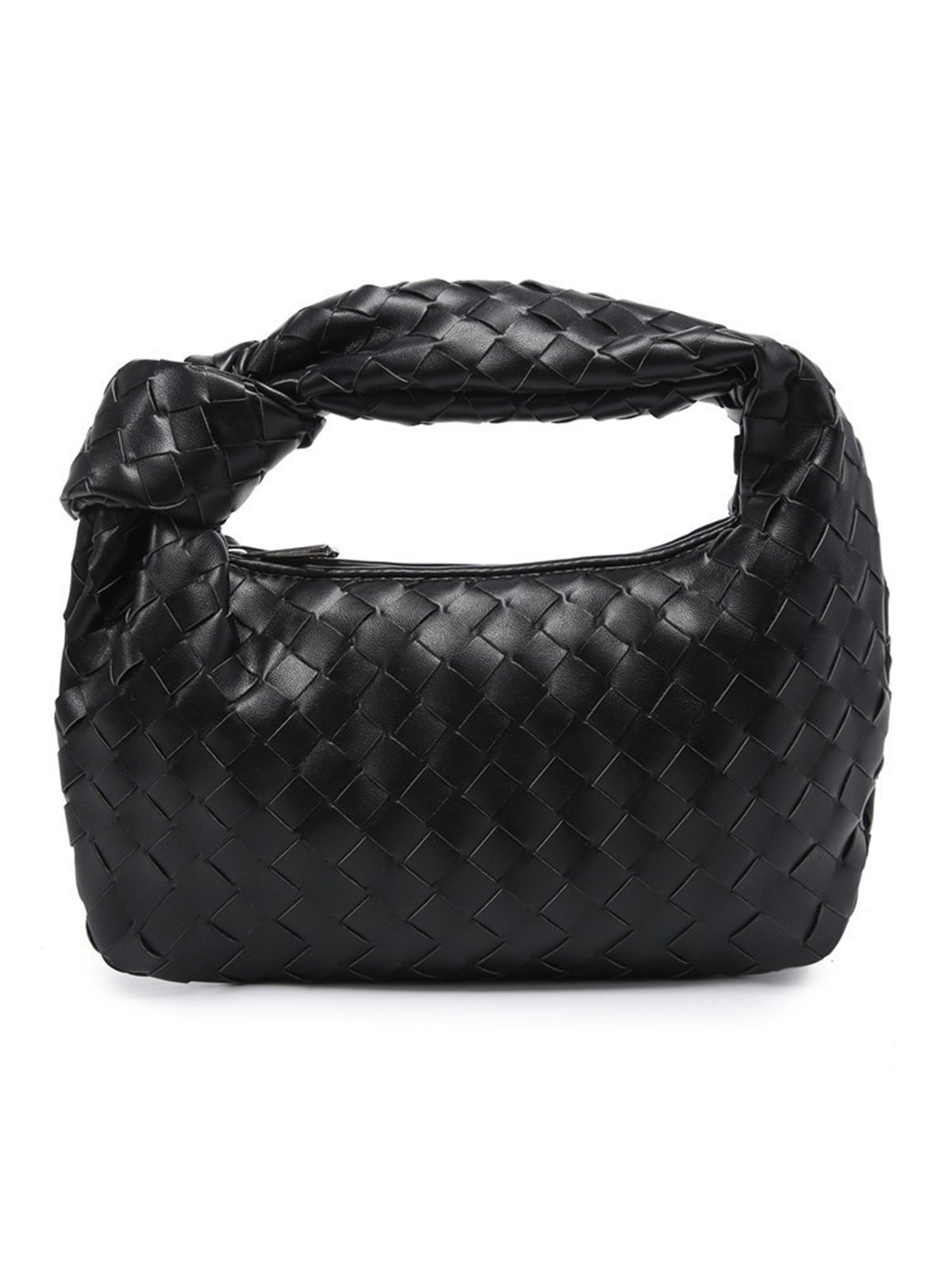 Fashion Gewebe Kariert Verknotet Kupplung Tasche