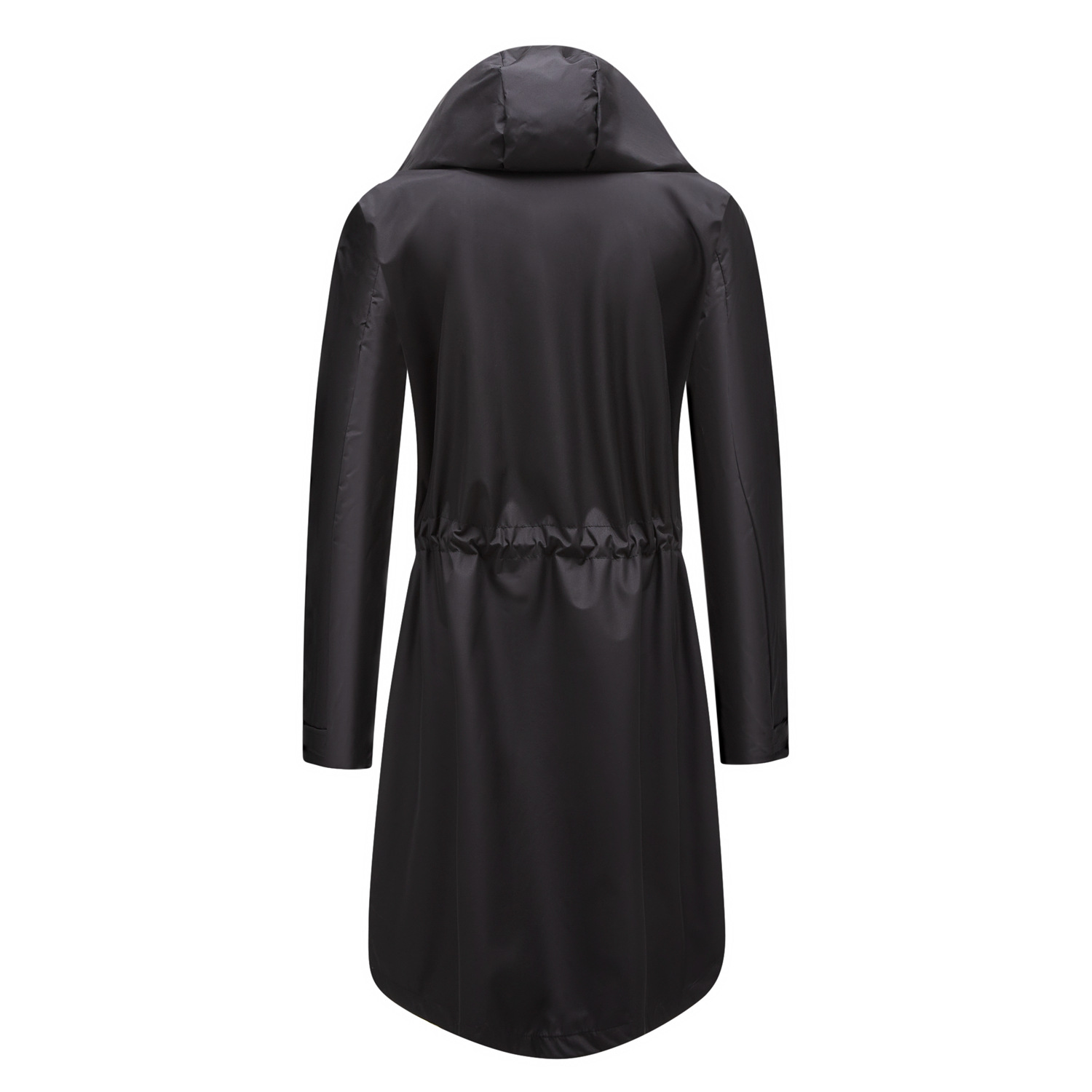 Kapuze Weit Unifarben Lässig Trenchcoat