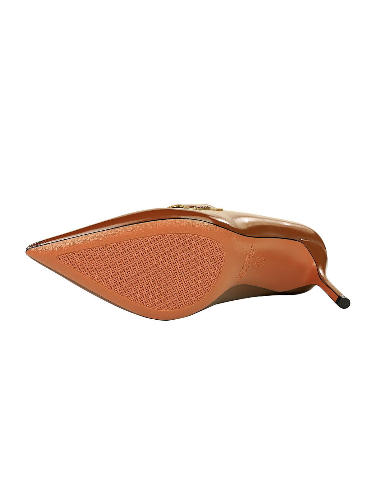 Damen Metall Dekor Pendeln Spitz Stiletto-Absatz Halbschuhe