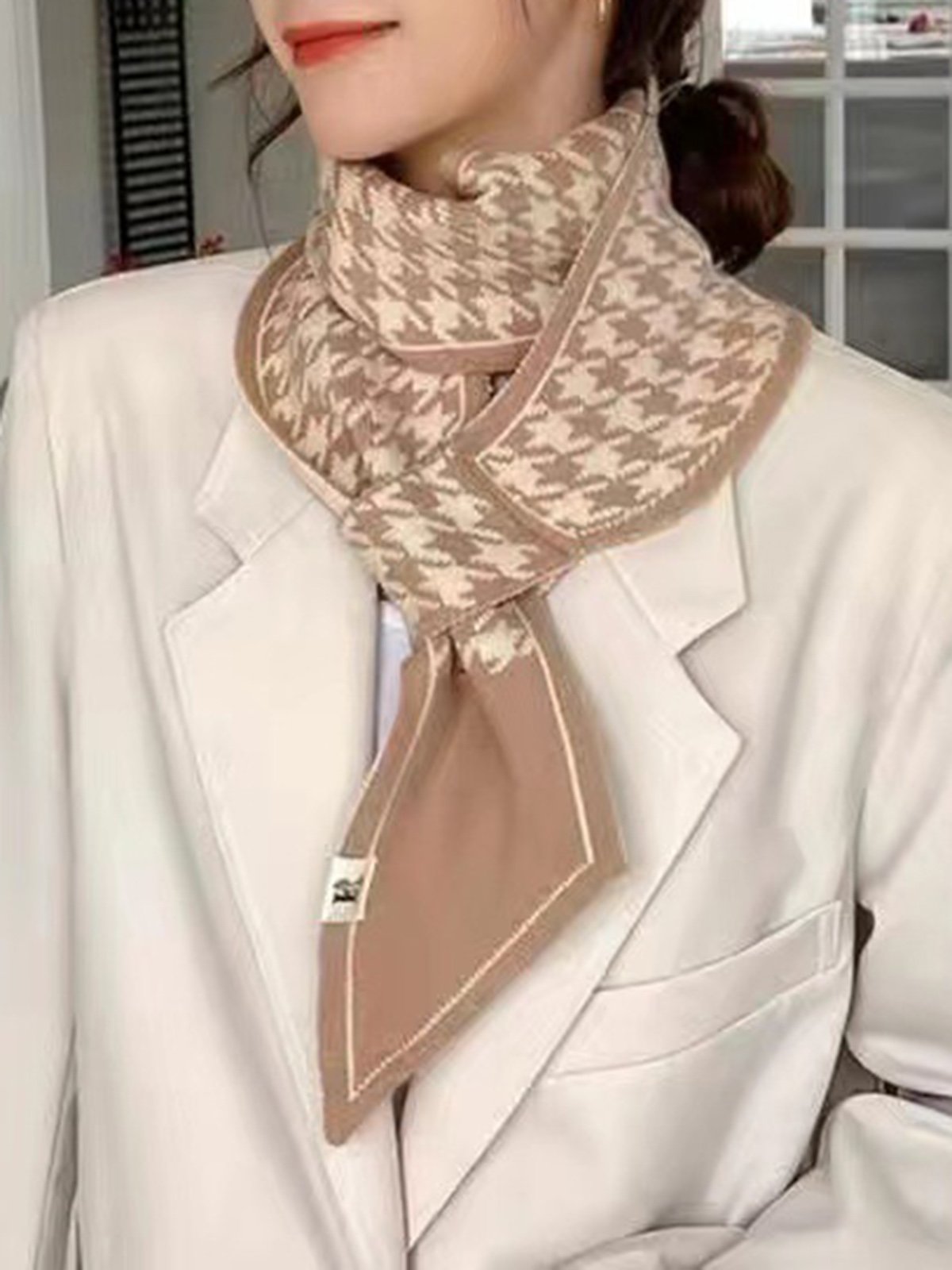 Elegant Geometrisch Wärme Halsmanschette Schal