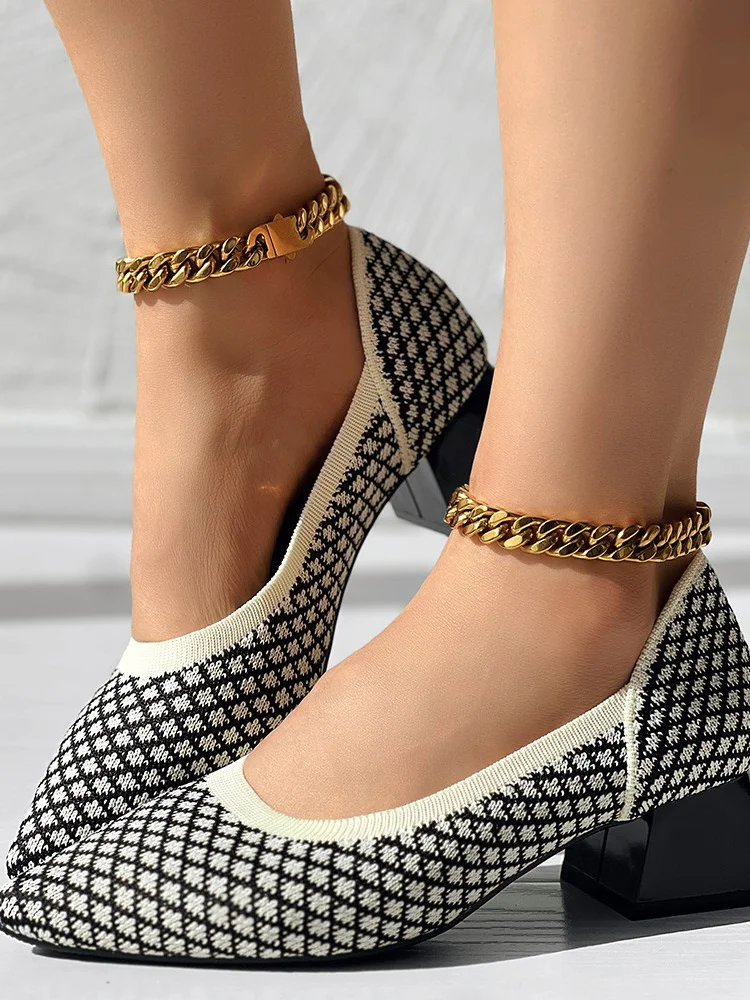 Alle Jahreszeiten Lässig Unifarben Textil Flache Schuhe