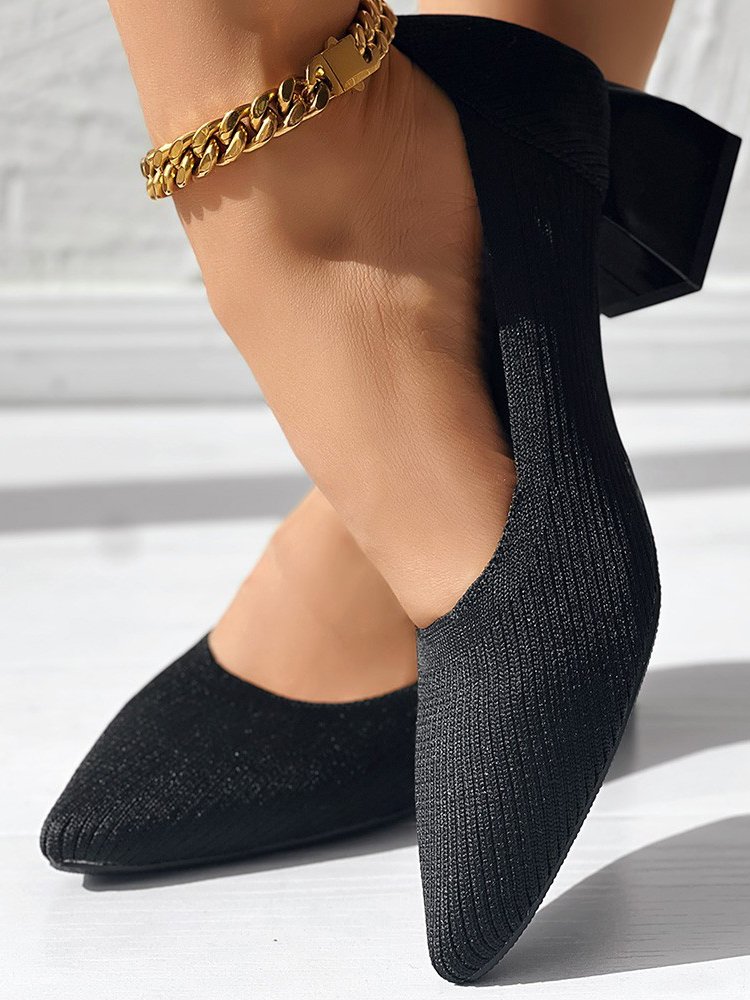 Alle Jahreszeiten Lässig Unifarben Textil Flache Schuhe