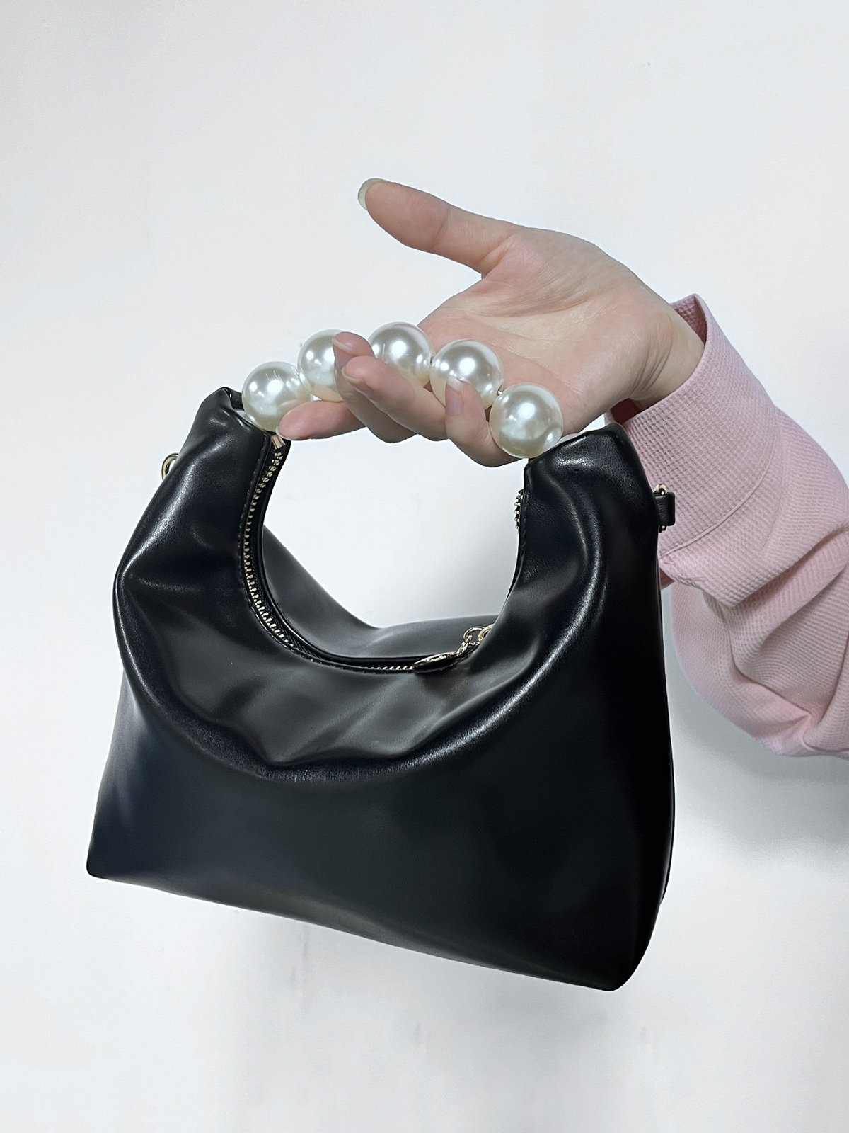 Elegant Nachgemachte Perle Handtasche Dünn Kette Gurt Umhängetasche
