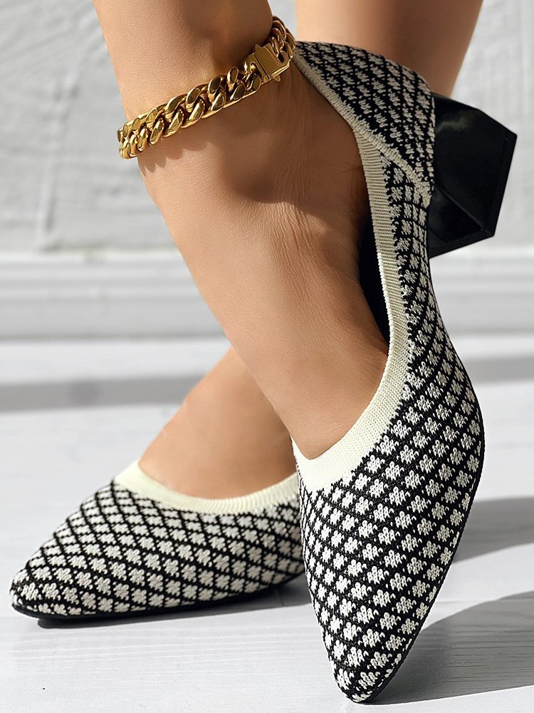Alle Jahreszeiten Lässig Unifarben Textil Flache Schuhe