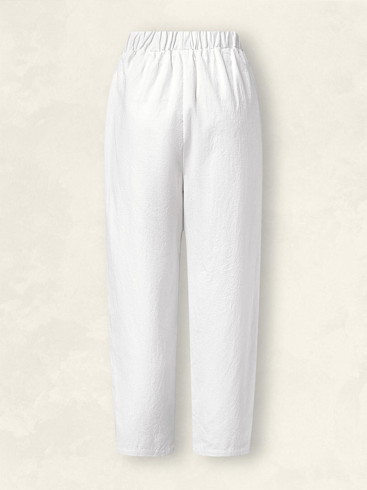 Damen Hose Elastische Taille Rübenhose Täglich Ausgehen Lässig Baumwolle Unifarben Frühling/Herbst Hose