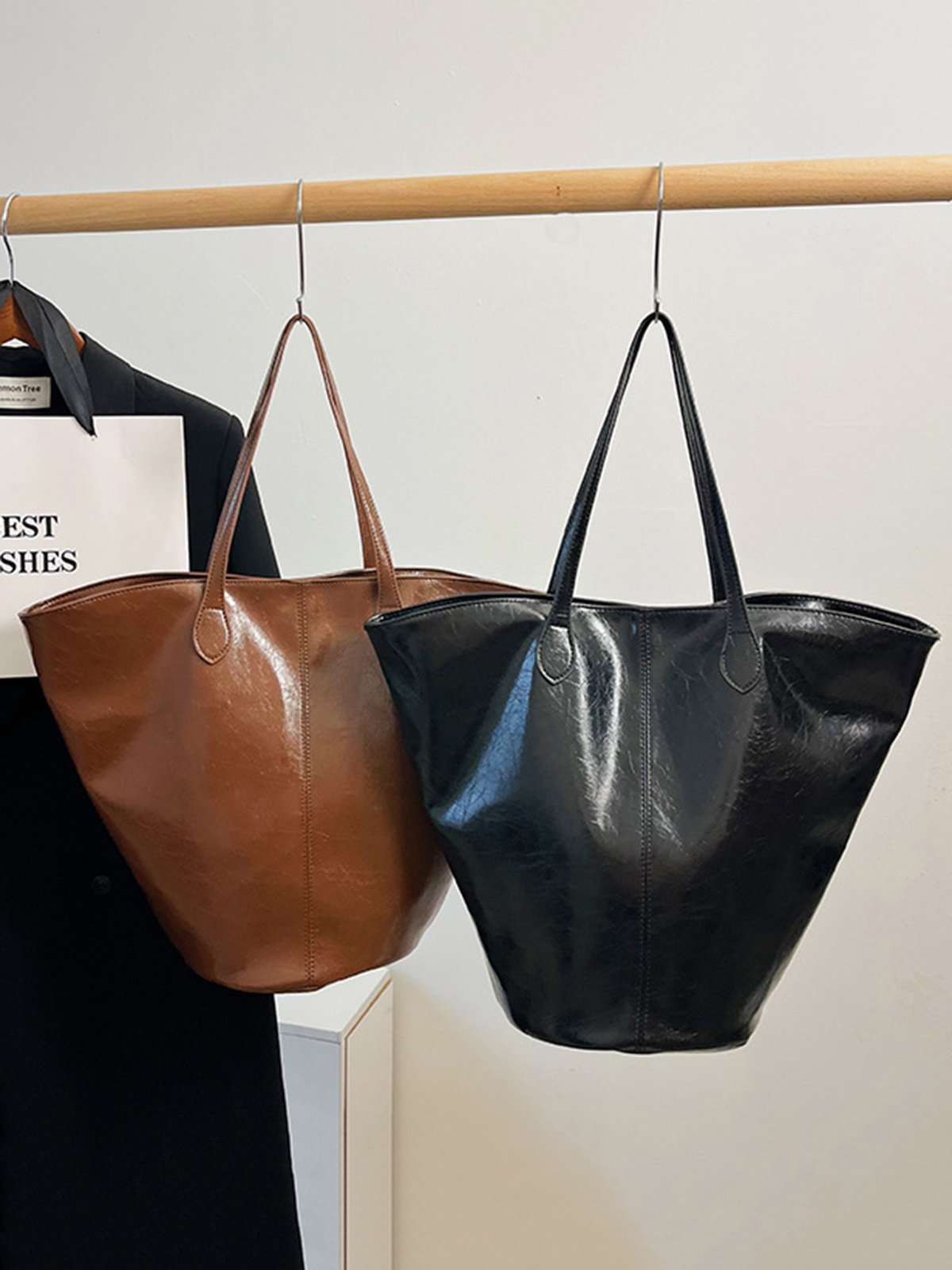 minimalistisch GROSSE KAPAZITÄT Schulter Handtasche