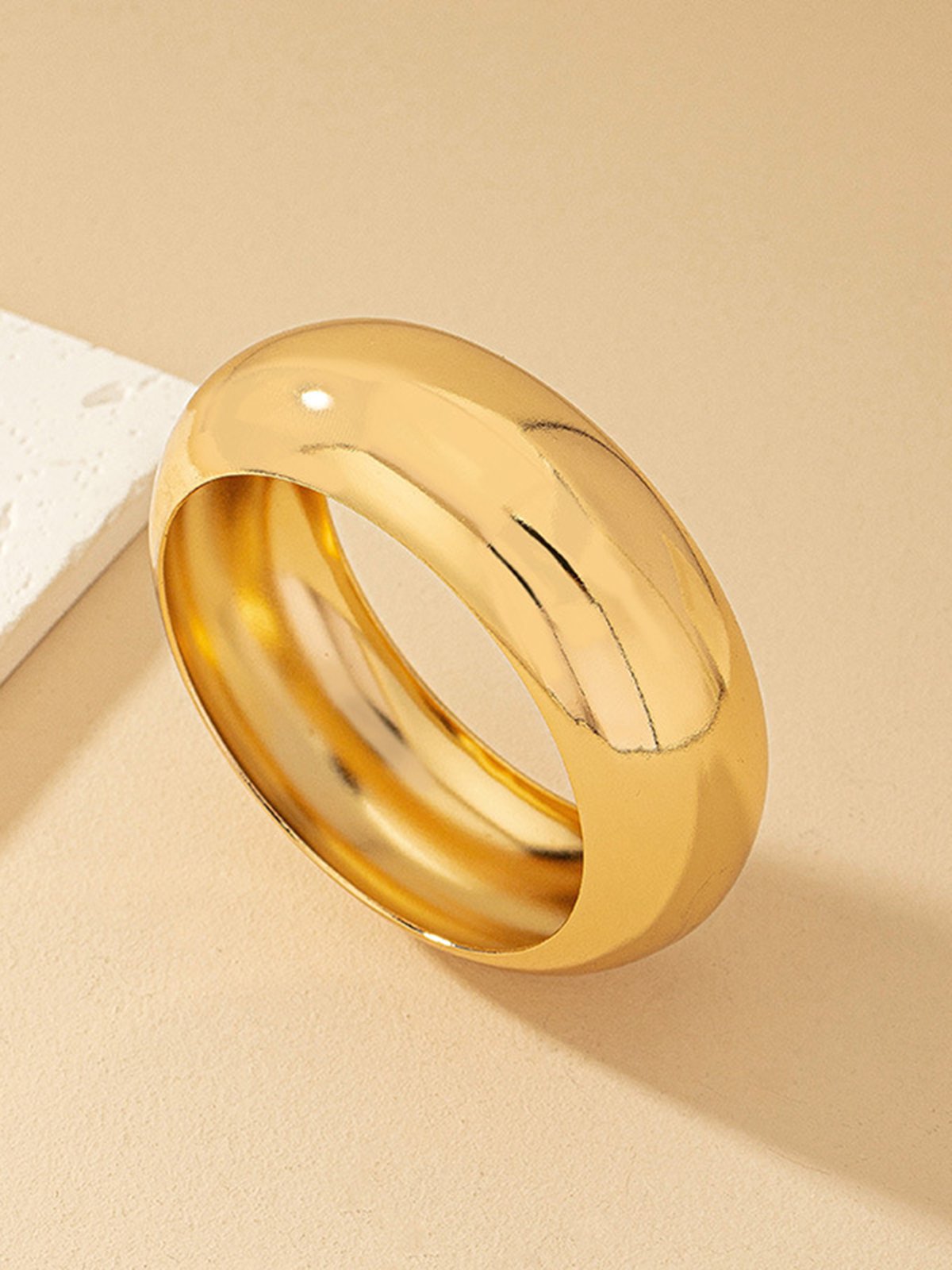 minimalistisch Metall Armreif