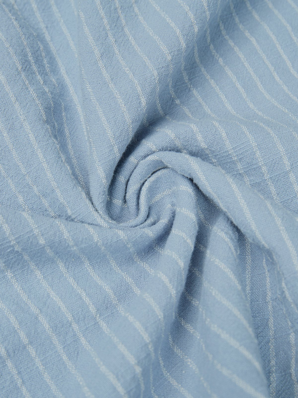 Damen-Kleid halbärmelig für den Sommer gestreift Rundhalsausschnitt für den Alltag zum Ausgehen lässig Midi-A-Linien-Kleid Blau