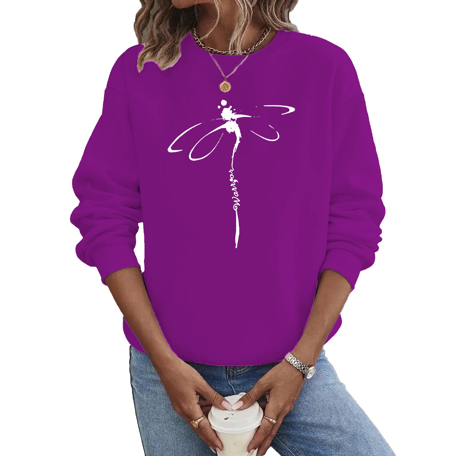 Libelle Lässig Sweatshirt