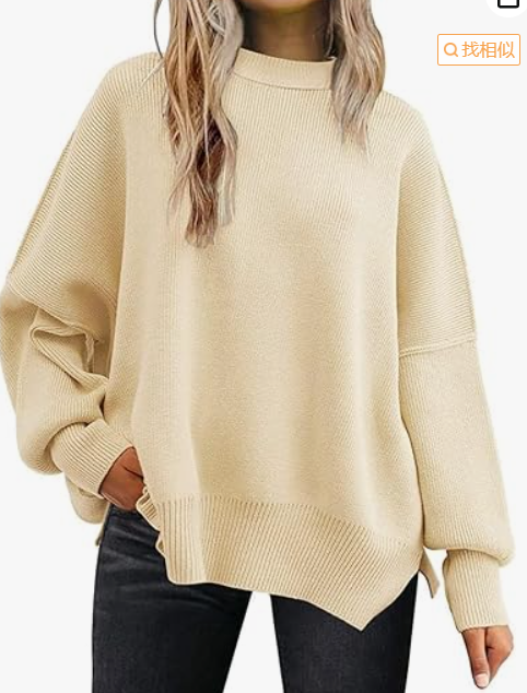 Damen Winter Unifarben Lässig Langarm Rundhals Pullover