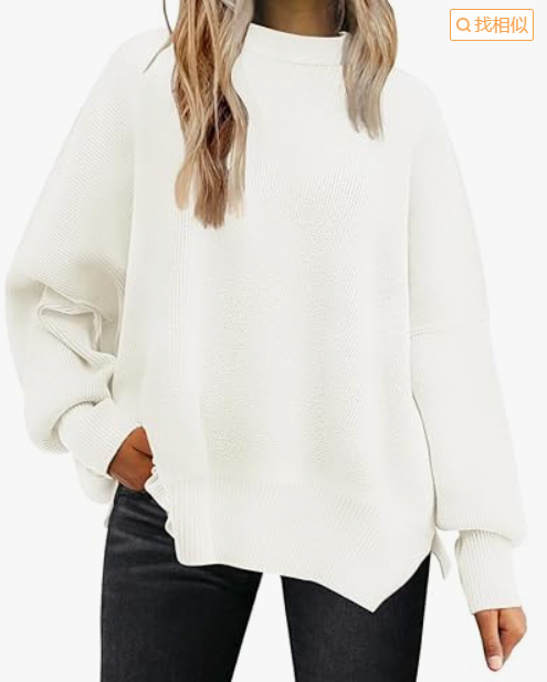 Damen Winter Unifarben Lässig Langarm Rundhals Pullover