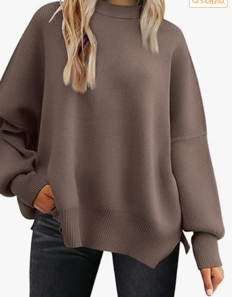 Damen Winter Unifarben Lässig Langarm Rundhals Pullover