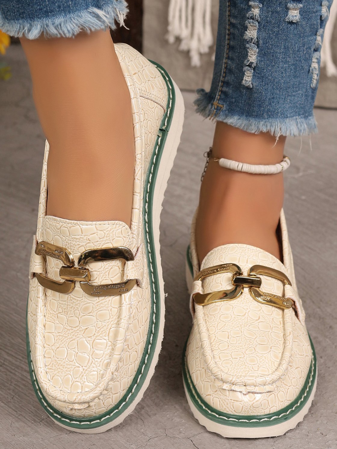 PU Alle Jahreszeiten Flache Schuhe