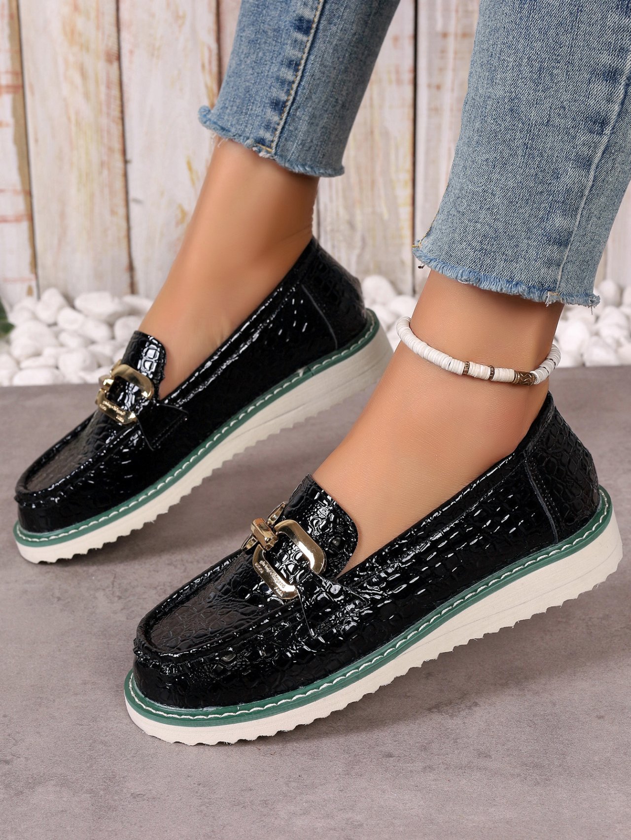 PU Alle Jahreszeiten Flache Schuhe