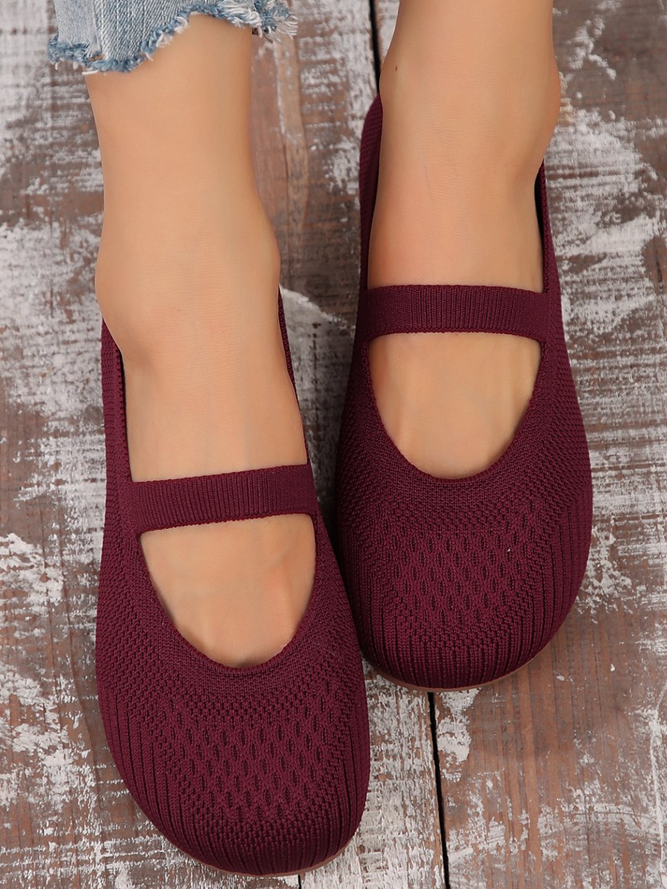 Lässig Alle Jahreszeiten Unifarben Flache Schuhe