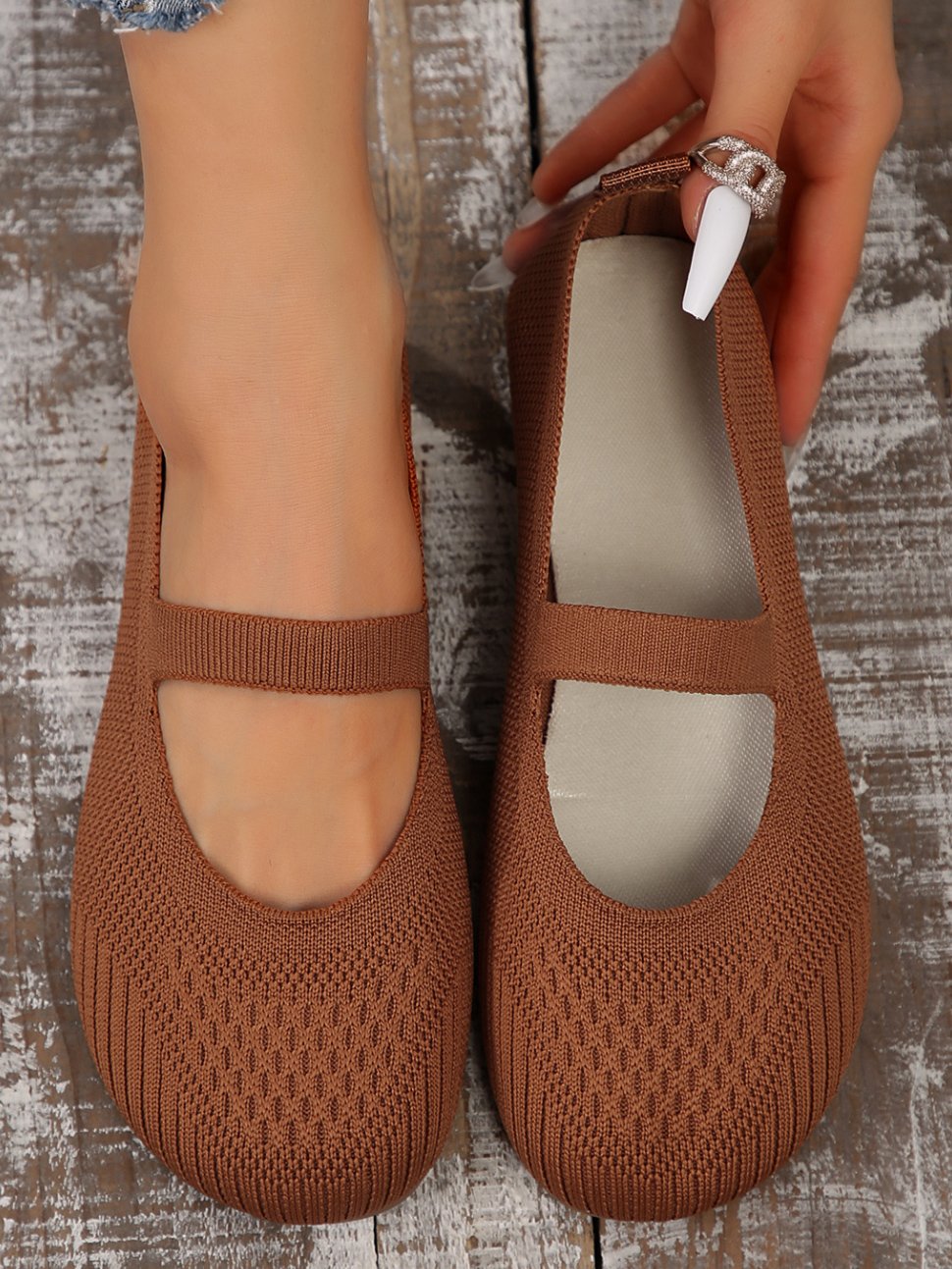 Lässig Alle Jahreszeiten Unifarben Flache Schuhe