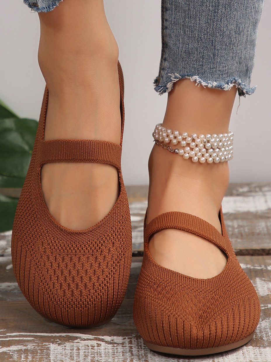 Lässig Alle Jahreszeiten Unifarben Flache Schuhe