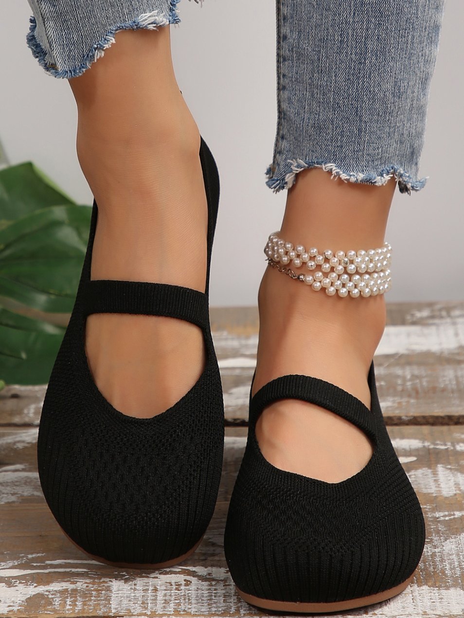 Lässig Alle Jahreszeiten Unifarben Flache Schuhe