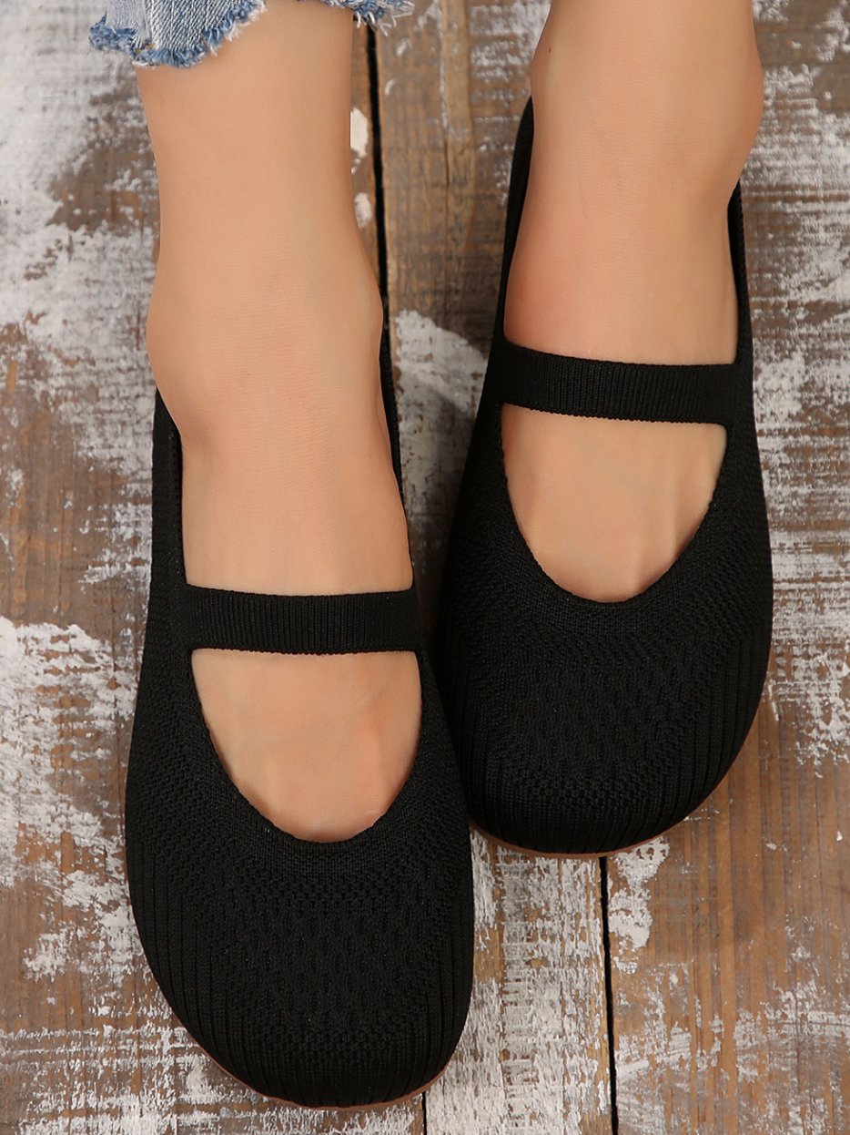 Lässig Alle Jahreszeiten Unifarben Flache Schuhe