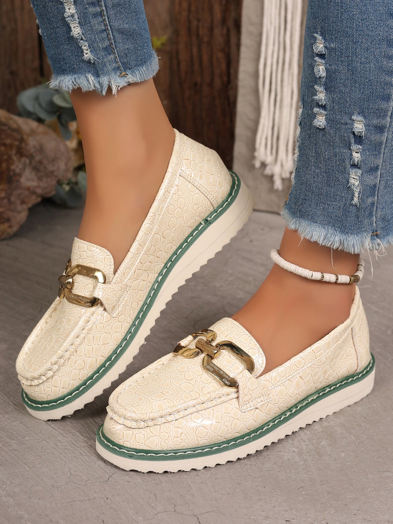 PU Alle Jahreszeiten Flache Schuhe