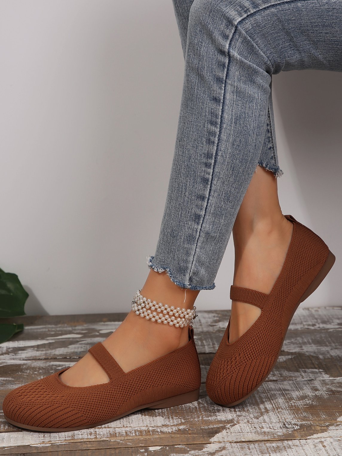 Lässig Alle Jahreszeiten Unifarben Flache Schuhe