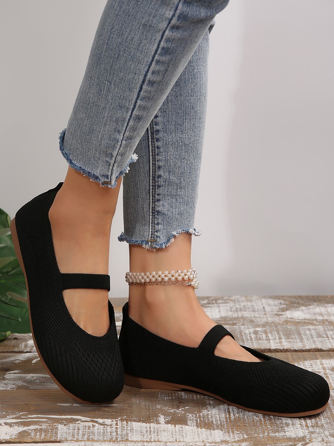 Lässig Alle Jahreszeiten Unifarben Flache Schuhe