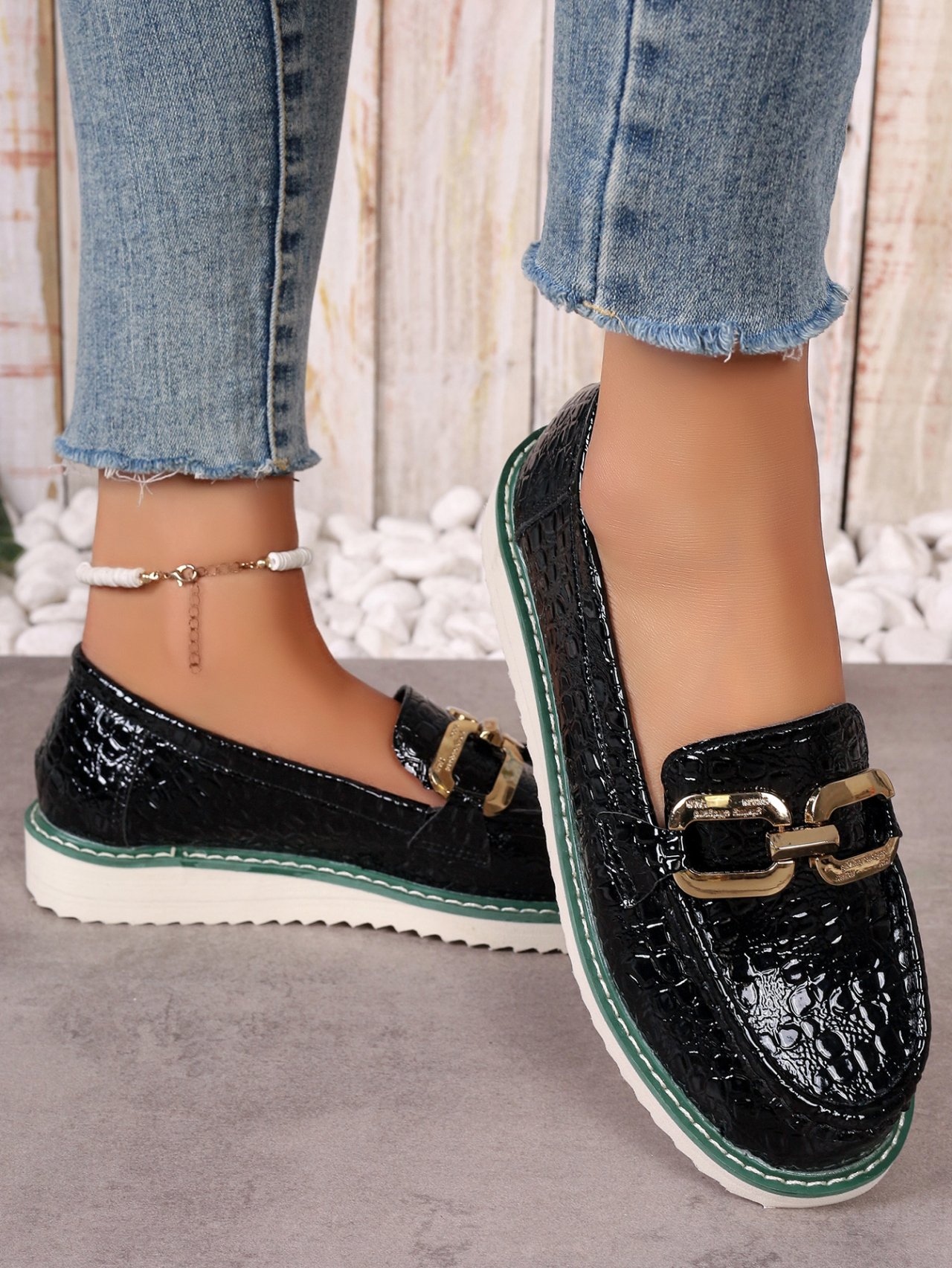 PU Alle Jahreszeiten Flache Schuhe