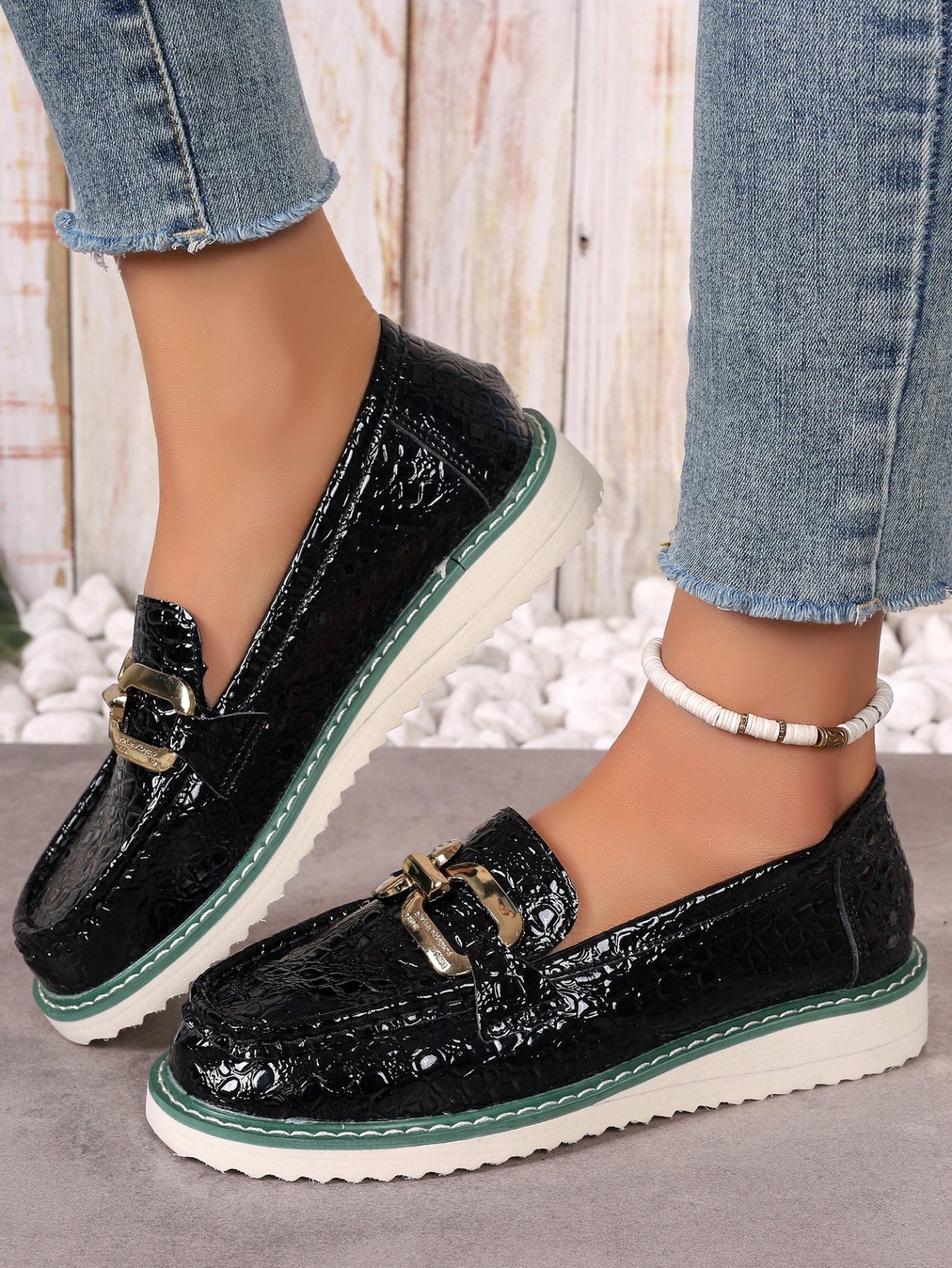 PU Alle Jahreszeiten Flache Schuhe