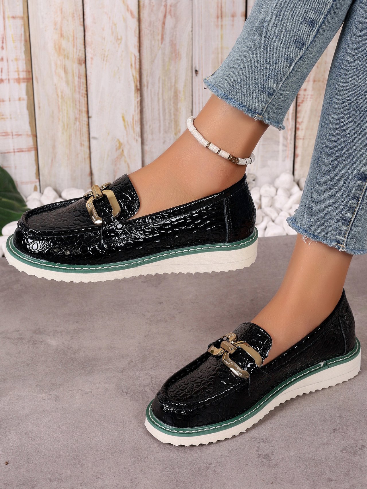 PU Alle Jahreszeiten Flache Schuhe