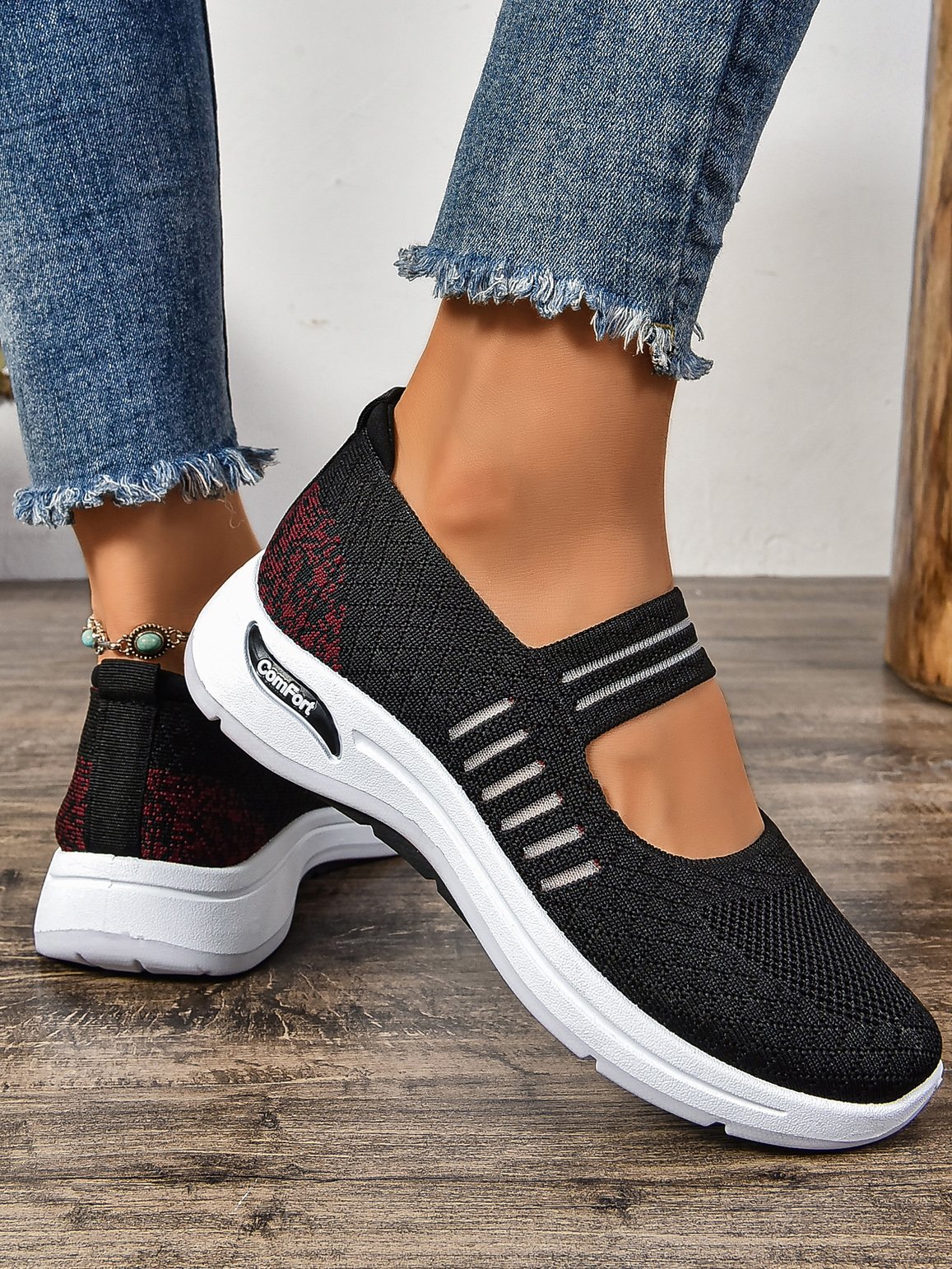 Lässig Textil Flache Schuhe