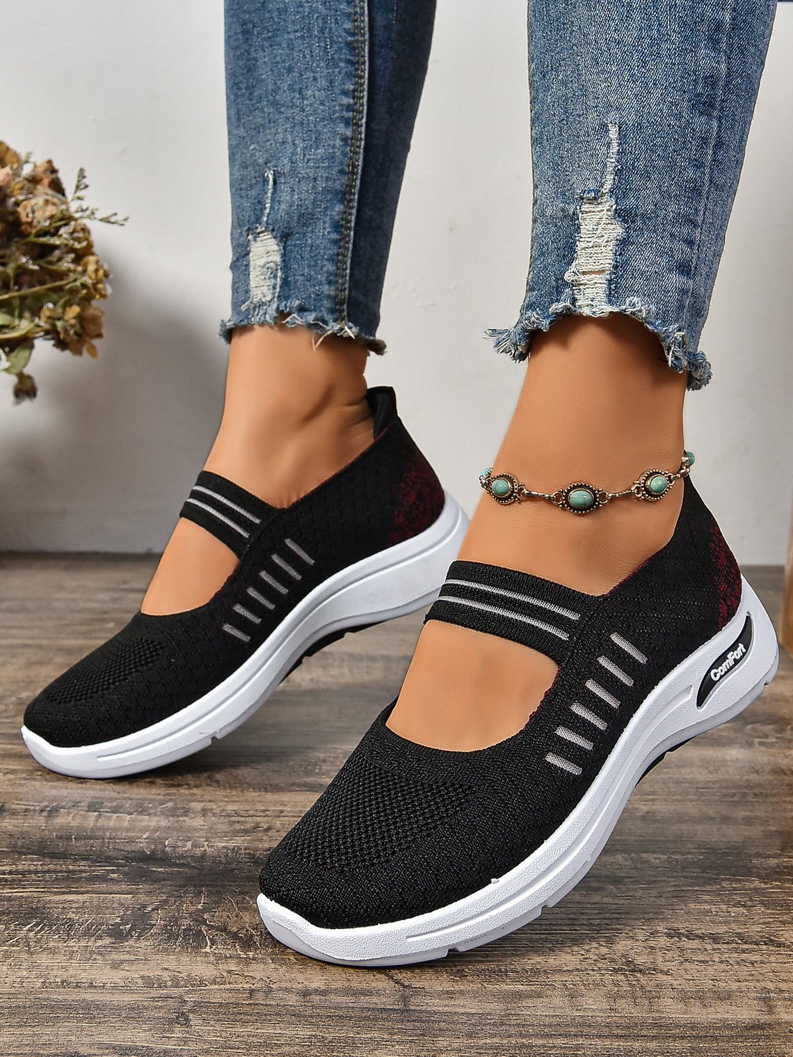 Lässig Textil Flache Schuhe