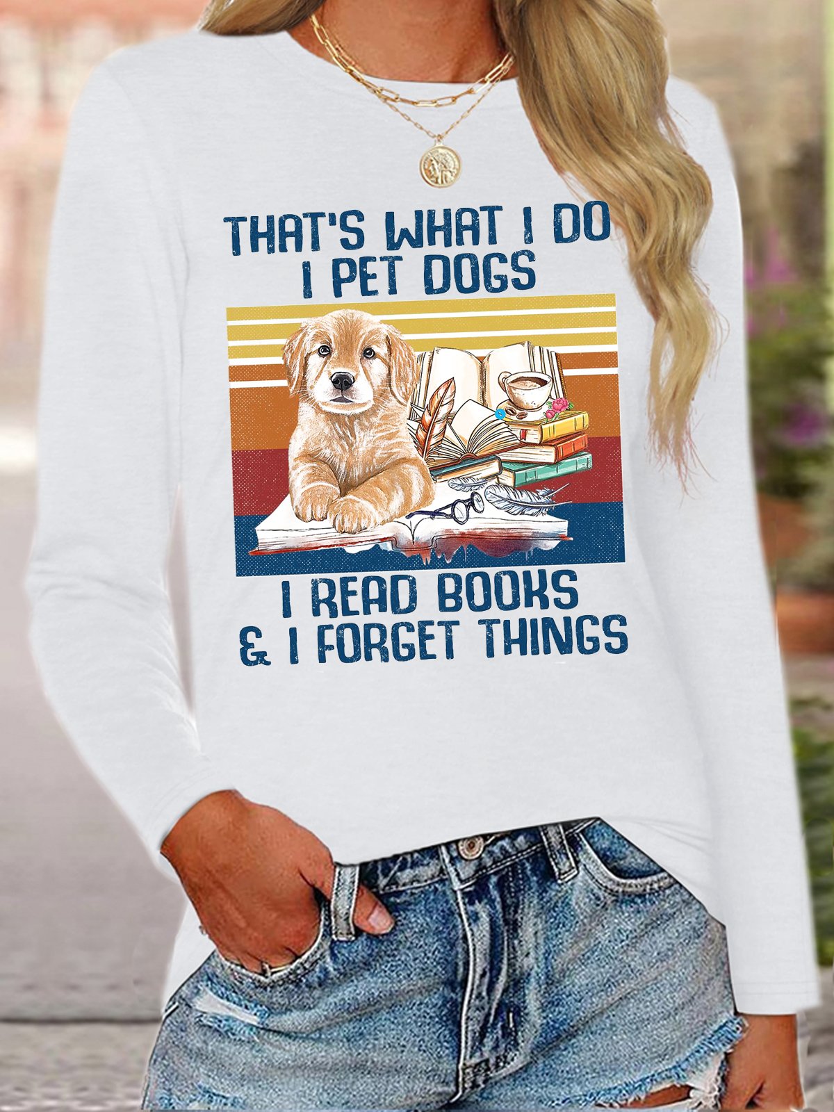 Damen Langarm T-Shirts T-Shirt Frühling/Herbst Unifarben Baumwolle Rundhals Täglich Ausgehen Lässig Oberteile