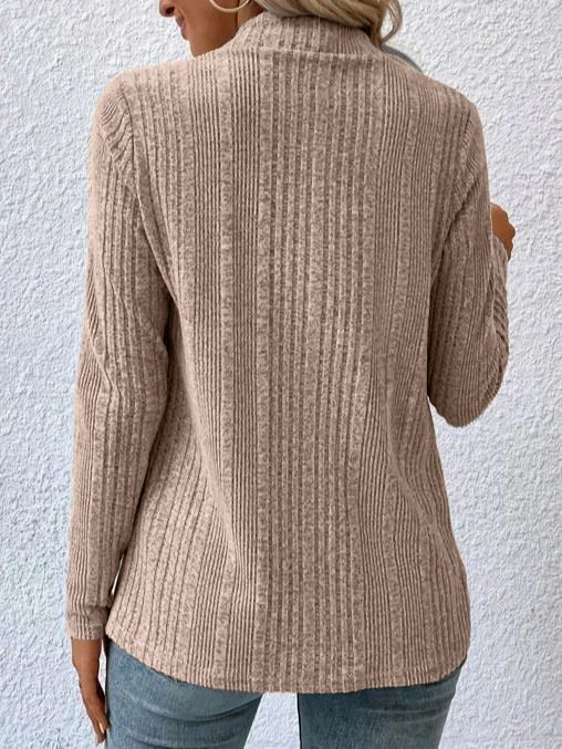 Damen Frühling/Herbst Oberbekleidung Lässig Unifarben Gestrickt Schal Jacke