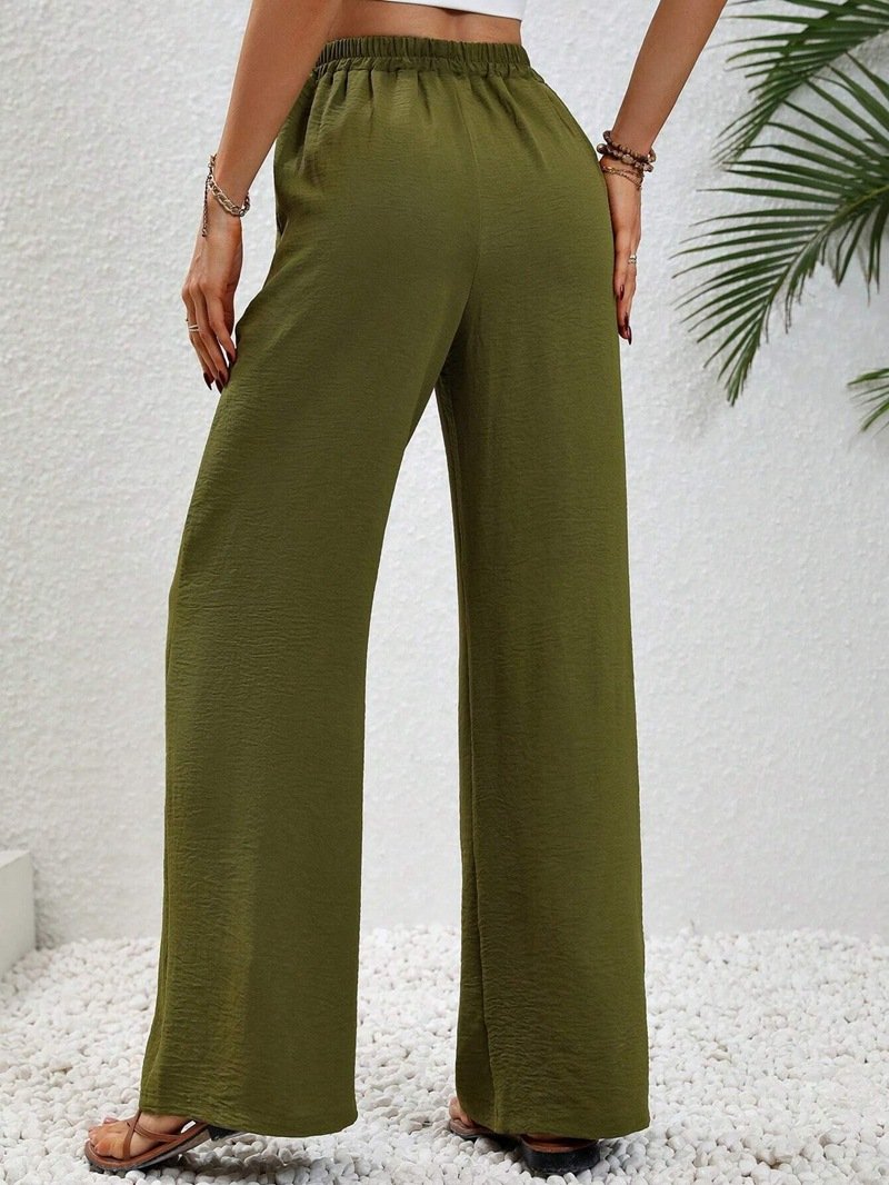 Damen Hose Täglich Ausgehen Lässig Baumwolle Unifarben Frühling/Herbst Hose