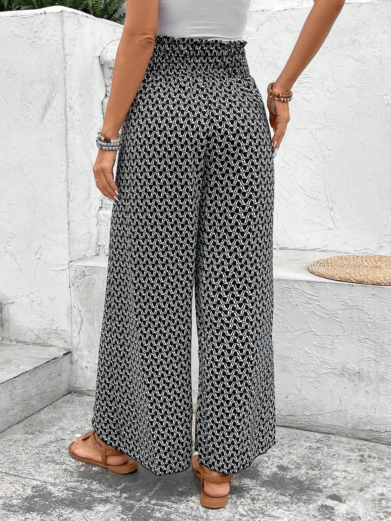 Damen Hose Täglich Ausgehen Lässig Geometrisch Frühling/Herbst Hose