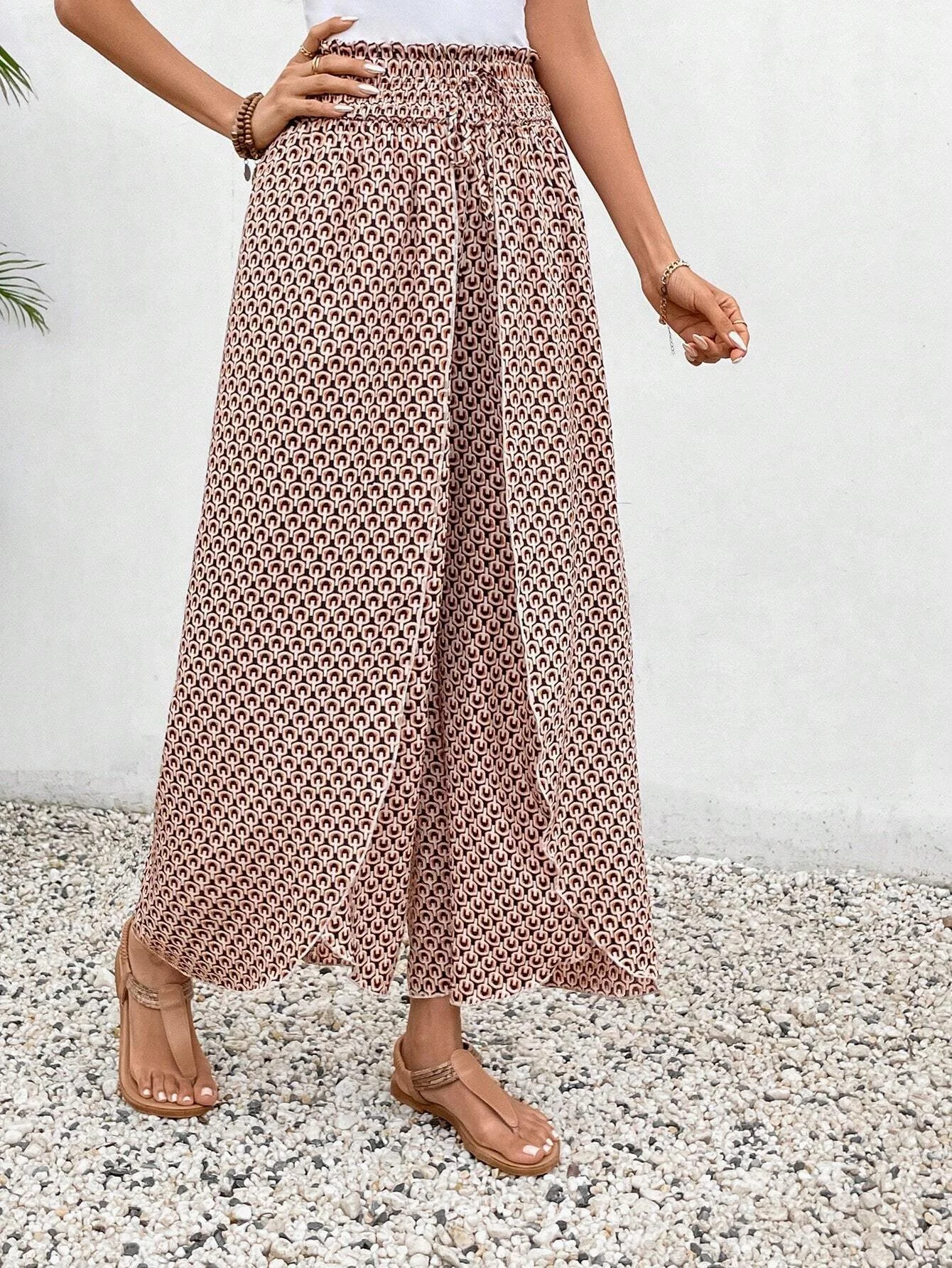 Damen Hose Täglich Ausgehen Lässig Geometrisch Frühling/Herbst Hose