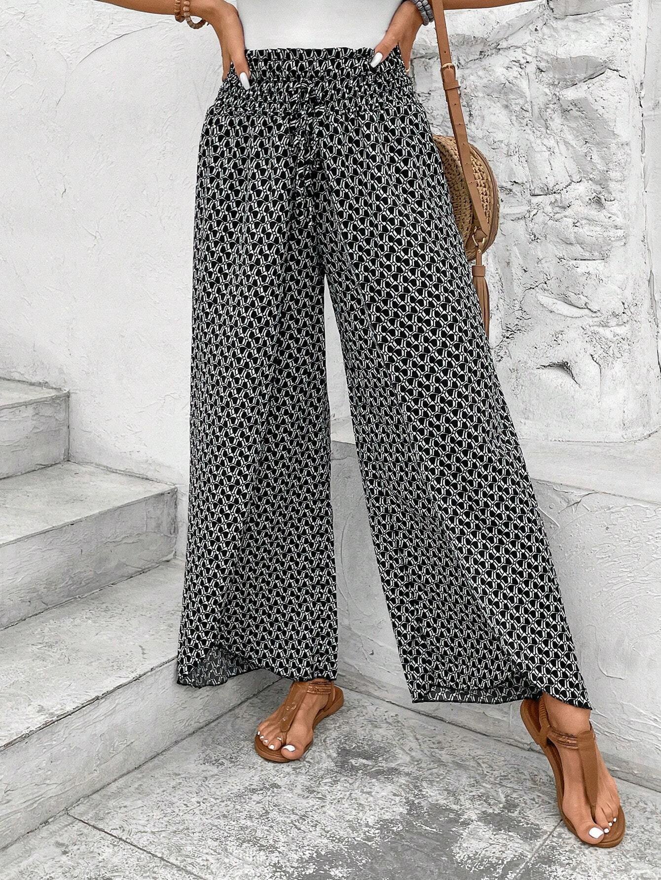Damen Hose Täglich Ausgehen Lässig Geometrisch Frühling/Herbst Hose